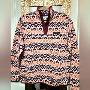 Lands End Pullover Fleece Jacket